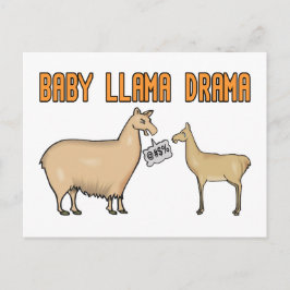 Baby Llama Drama Vykort