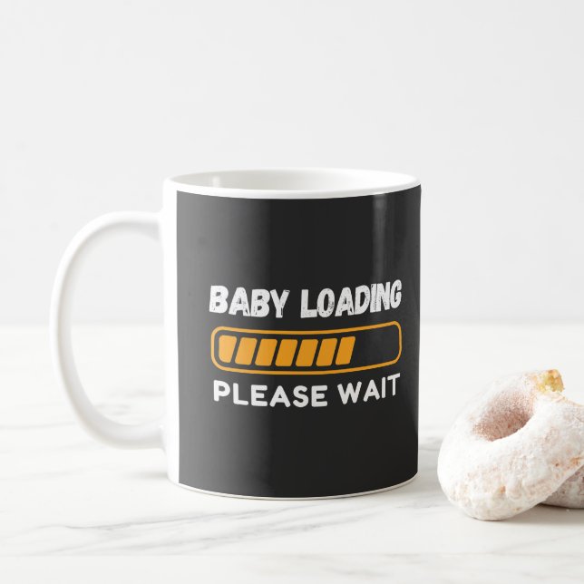 Baby Loading Funny Gravid Quote Kaffemugg (Med munk)
