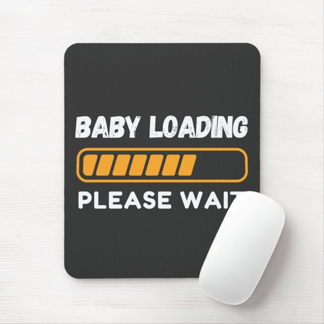 Baby Loading Funny Gravid Quote Musmatta (Med mus)