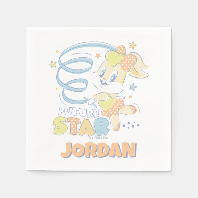 Baby Lola Bunny Future Star Pappersservett (Framsidan)
