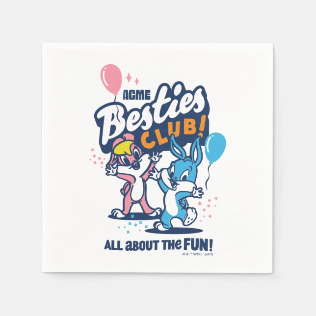 Baby Lola och KRYP BUNNY™ - Besties Klubb! Pappersservett (Framsidan)