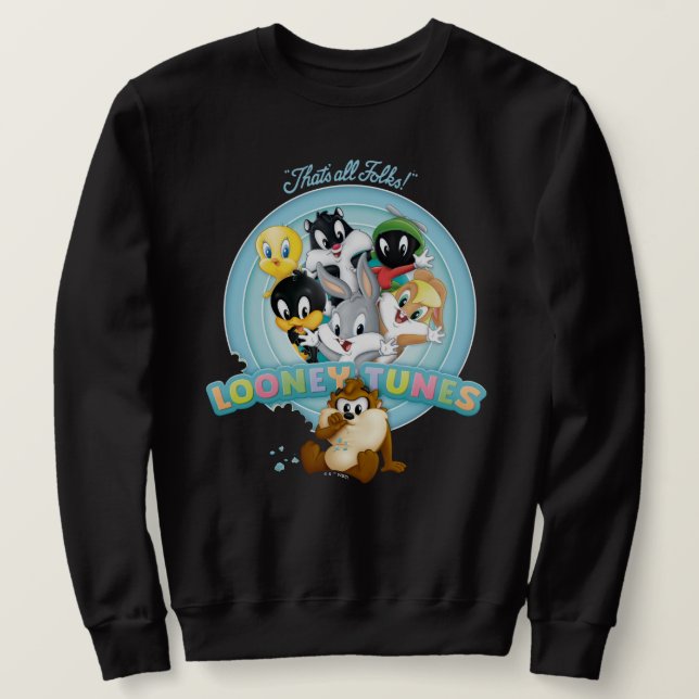 Baby LOONEY TUNES™ Logo | That's All Folks Lång Ärmad Tröja (Design framsida)