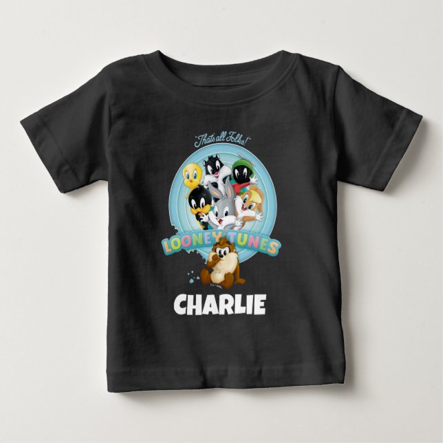 Baby LOONEY TUNES™ Logo | That's All Folks T Shirt (Framsida)