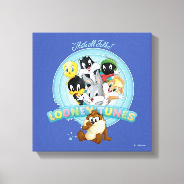 Baby LOONEY TUNES™-Logotyp | Alla mappar Canvastryck (Framsida)
