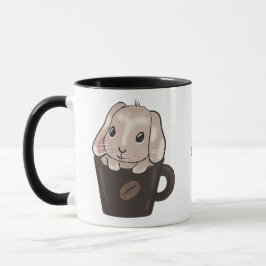 Baby lop bunny in mug mugg