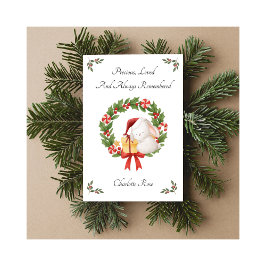 Baby Loss Always Remembered Rabbit Christmas Card Julkort
