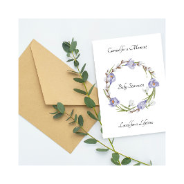 Baby Loss Carried Loved Floral Wreath Card