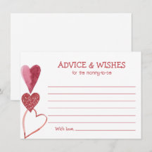 Baby Love Alla hjärtans dags Baby Shower Inbjudan