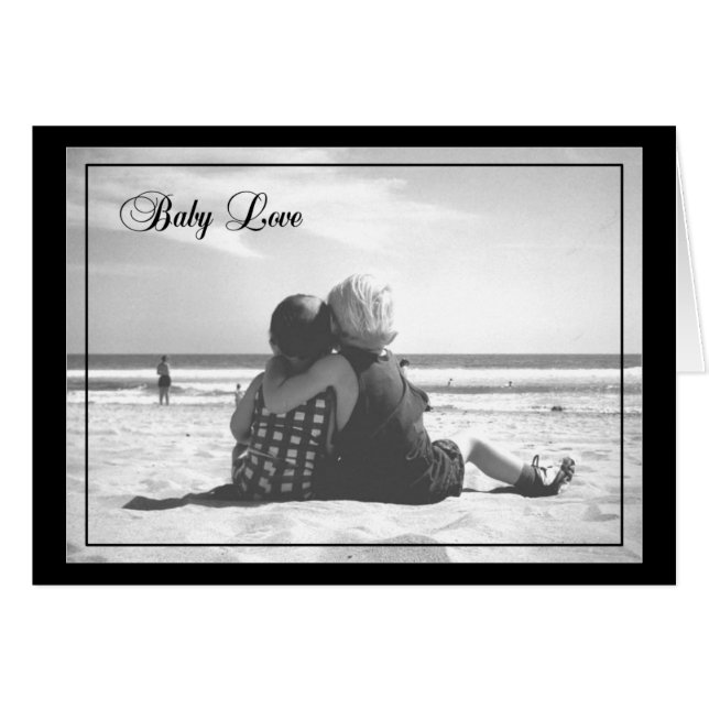Baby Love BLANK Kort (Framsidan Horizontal)