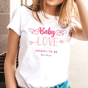 "Baby Love" Blivande Mamma Barnkalas T Shirt