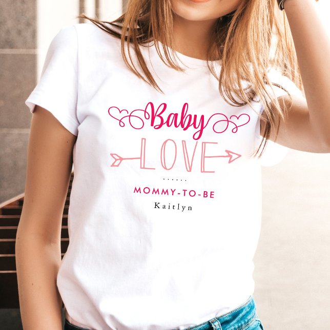 "Baby Love" Mommy-to-be Baby Shower T Shirt (Skapare uppladdad)