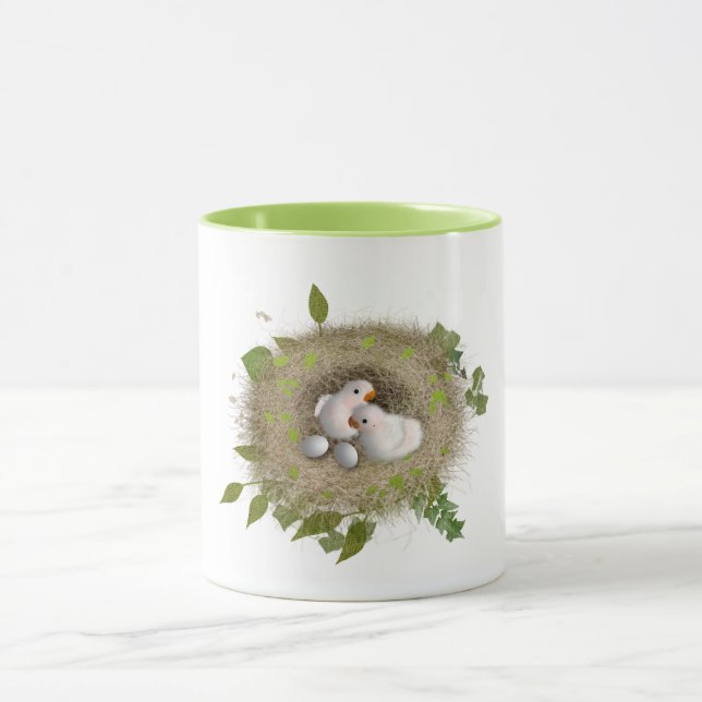Baby lovebirds-mugg av ORDesigns. Mugg (Center)