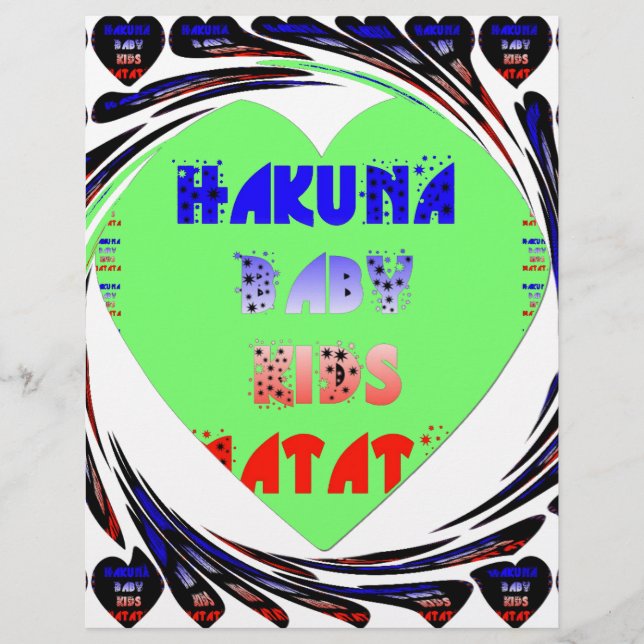 Baby Luminous Hearts Hakuna Matata Baby Kid Design (Framsida)