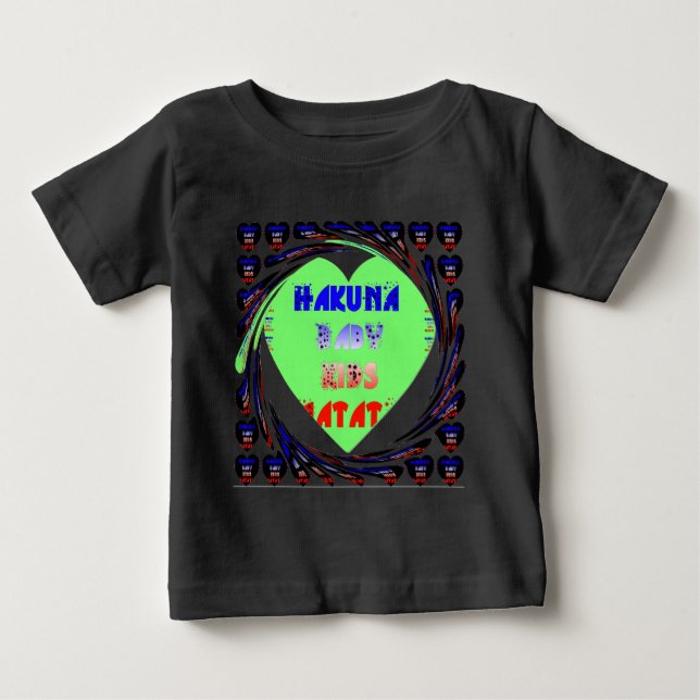 Baby Luminous Hearts Hakuna Matata Baby Kid Design Tröja (Framsida)
