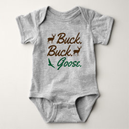 Baby lustig Hjort och Goose Hunting Bodykostym T Shirt
