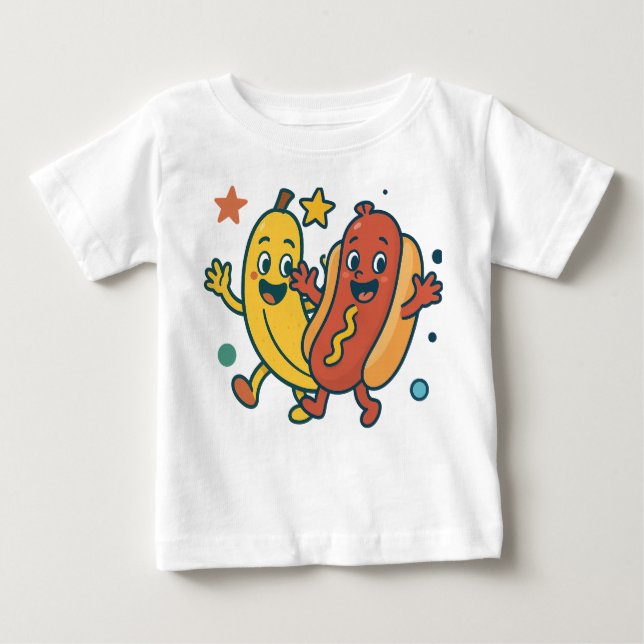 Baby-lustig t-shirt (Framsida)