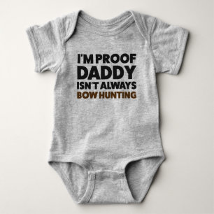 Baby lustigt Bow Hjort Hunting Jersey Bodydrät Shi T Shirt