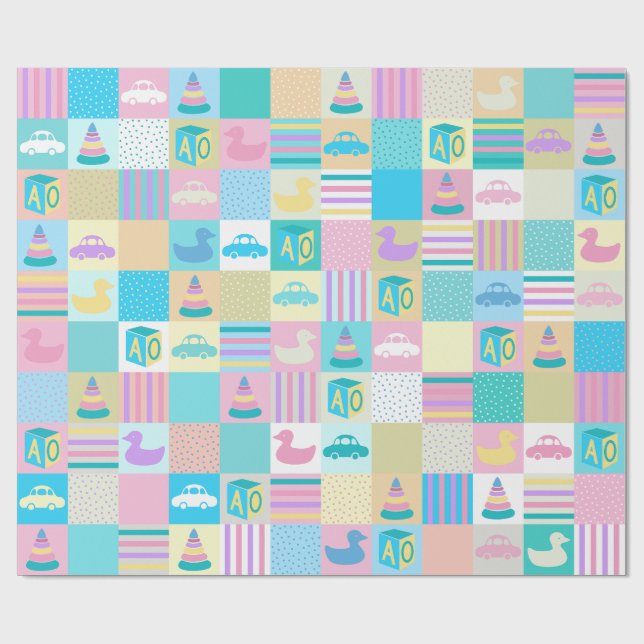 BABY LYCKLIG PRESENTPAPPER (Platt)