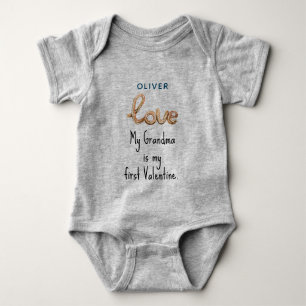 Baby Lycklig Valentineserna Newborn-Småbarn Bodyko T Shirt
