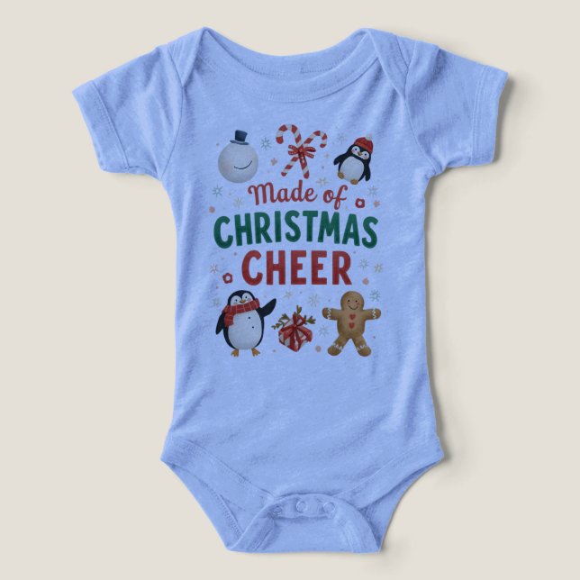 Baby Made of Christmas Cheer Holiday T Shirt (Design Framsida)