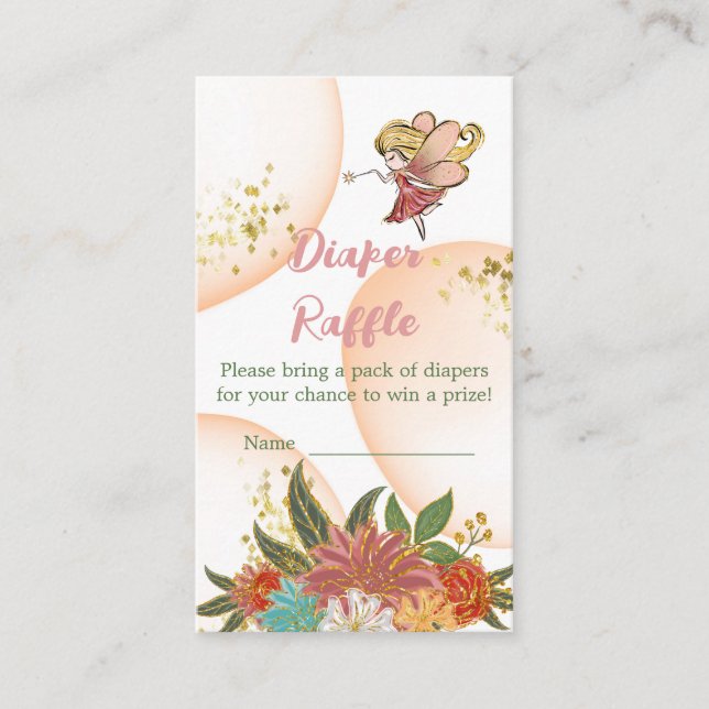 Baby Magic Älvors Woodland Diaper Raffle Game Tilläggskort (Framsida)