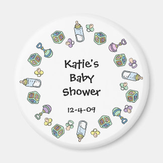 Baby Magnet - Rattel, Nappar, block och Flaskor