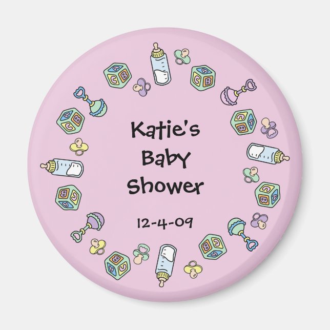 Baby Magnet - skallror, nappflaskor, klossar & fla (Framsidan)