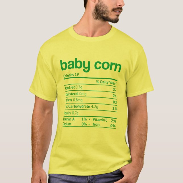 Baby Maj Nutrition Facts Lundny Thanksgiving Chris T Shirt (Framsida)