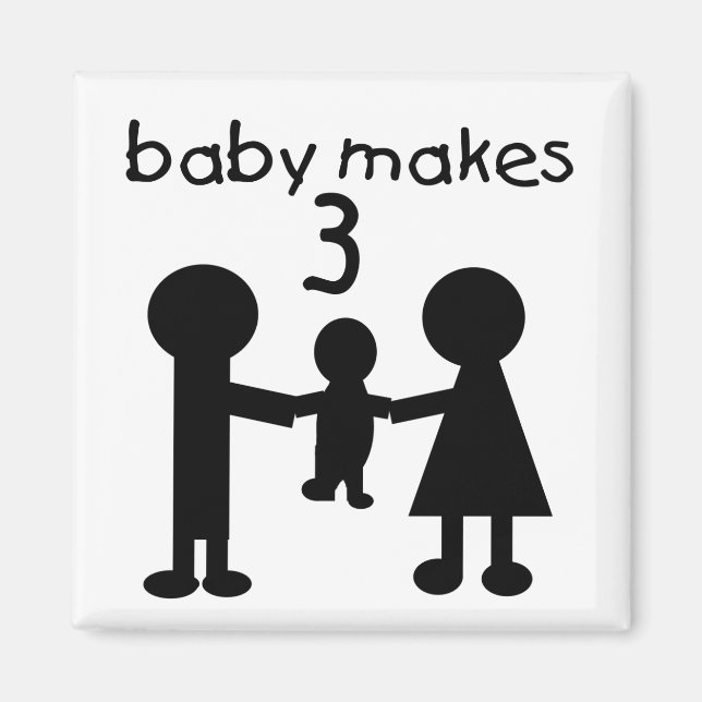 Baby Makes 3 Magnet (Framsidan)
