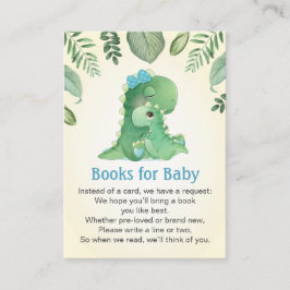 Baby Mamma Dinosaur Bokar for Baby Shower Sprinkle Tilläggskort