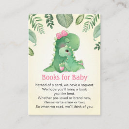 Baby Mamma Rosa Girl Dinosaur Party Bokar för Baby Tilläggskort
