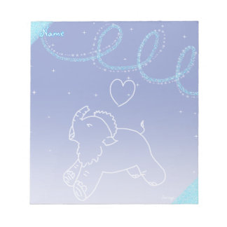 Baby Mammoth yawning Anteckningsblock