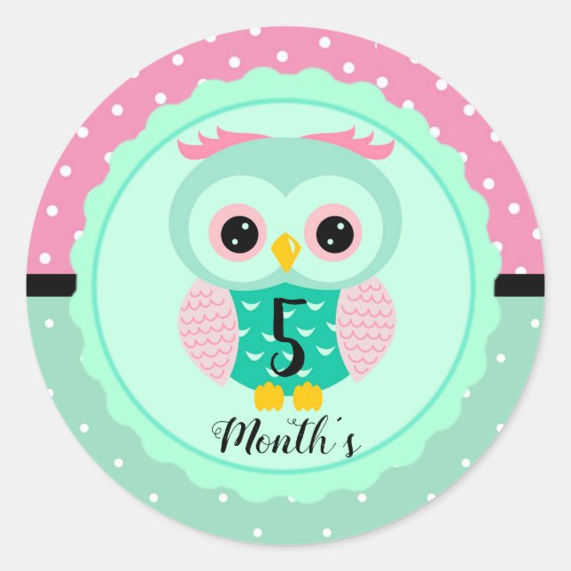 Baby Månad Klistermärken (Framsida)