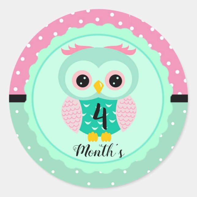 Baby Månad Klistermärken (Framsida)