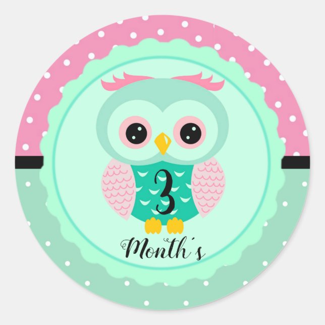 Baby Månad Klistermärken (Framsida)