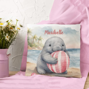 Baby Manatee Girls Personlig Kudde