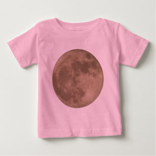 Baby Måne, skeppsredaktör full måne Organic Baby C T Shirt