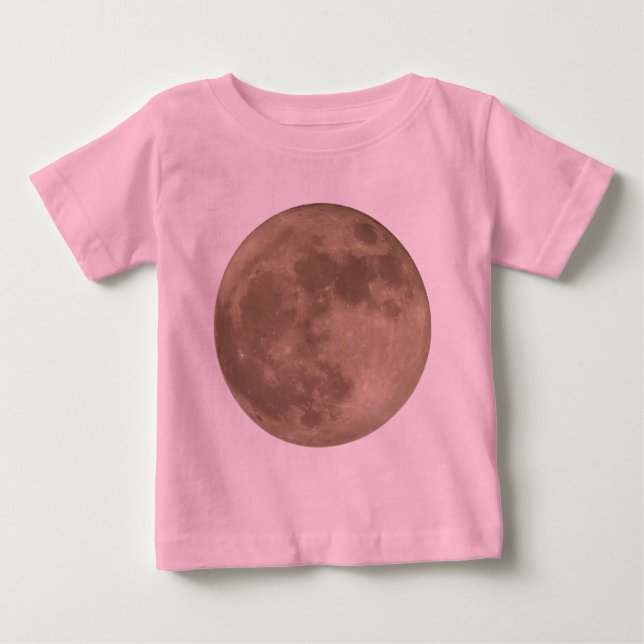 Baby Måne, skeppsredaktör full måne Organic Baby C T Shirt (Framsida)
