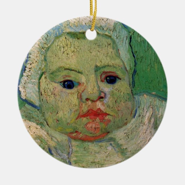 Baby Marcelle Roulin av Vincent van Gogh Julgransprydnad Keramik (Framsidan)