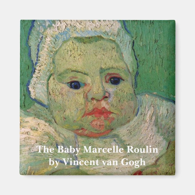 Baby Marcelle Roulin av Vincent van Gogh Magnet (Framsidan)