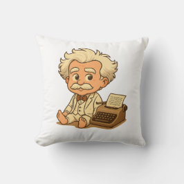 Baby Mark Twain Pillow Kudde