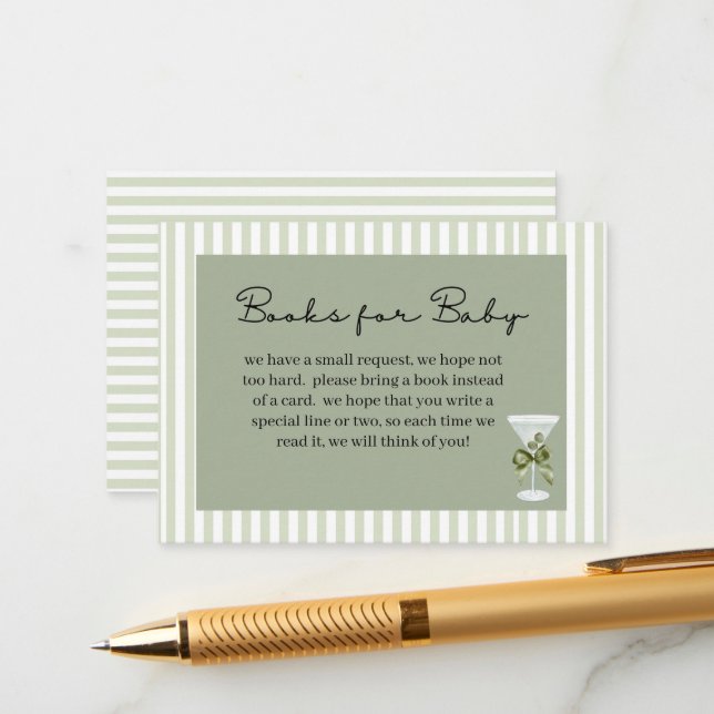 Baby Martini 'tini-one' Books for Baby Tilläggskort (Fram/Back In Situ)