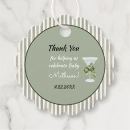 Baby Martini 'tini-one'  Gåvor Etiketter