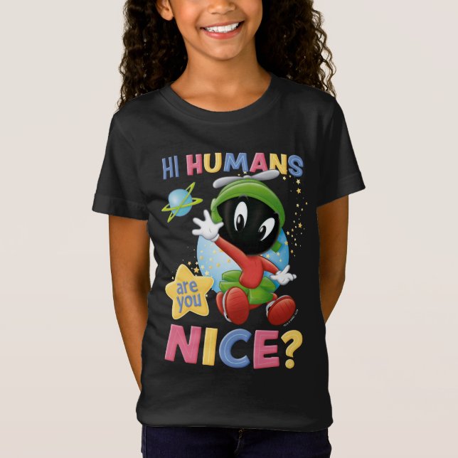 Baby MARVIN MARTIAN™| Hi Humans T Shirt (Framsida)