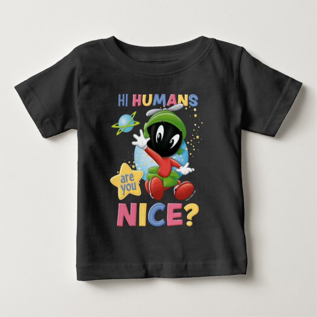 Baby MARVIN MARTIAN™| Hi Humans T Shirt (Framsida)