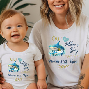 Baby Matchar Haj Vår Första Mors Dag Tillsammans T Shirt