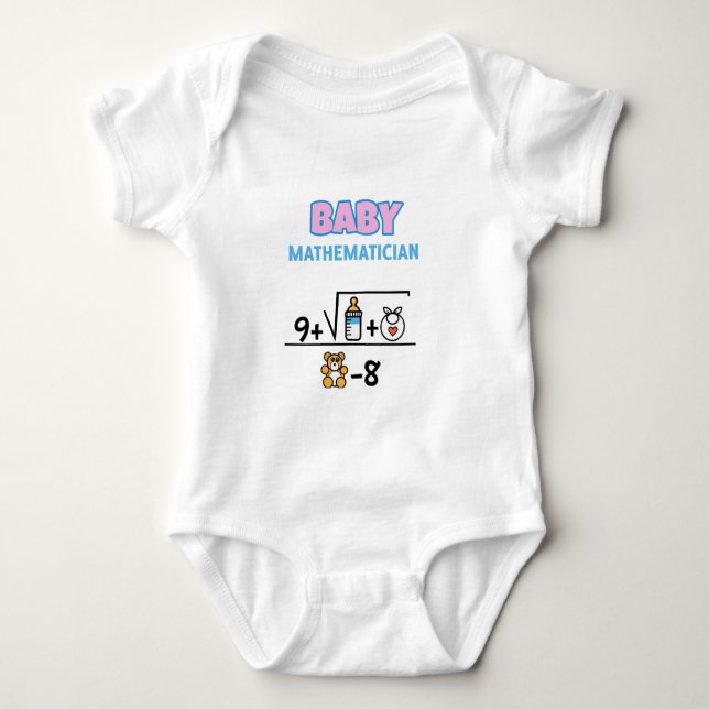Baby Mathematician T-shirt (Framsida)
