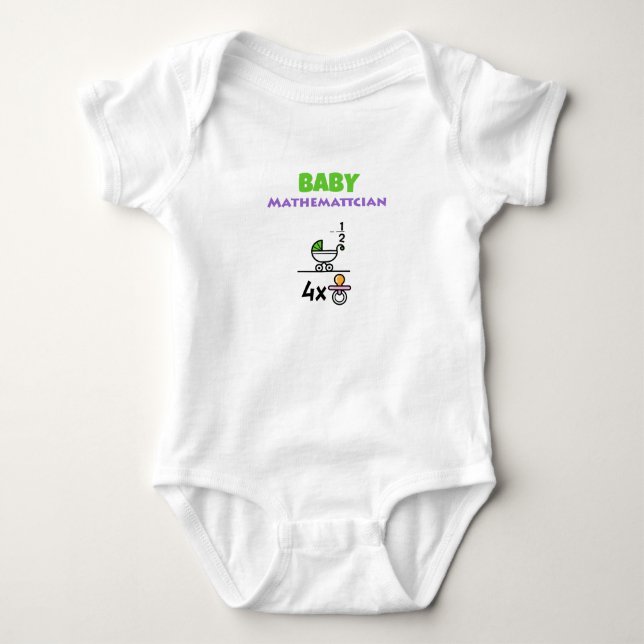 Baby Mathematician T-shirt (Framsida)