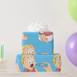 Baby med en temperatur presentpapper