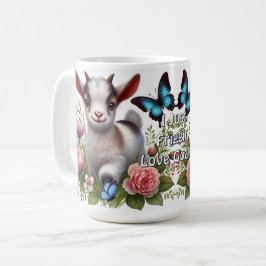 Baby med färgämnen och blomsterprodukter kaffemugg